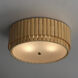 Satori 2 Light 16 inch Natural Aged Brass Flush Mount Ceiling Light