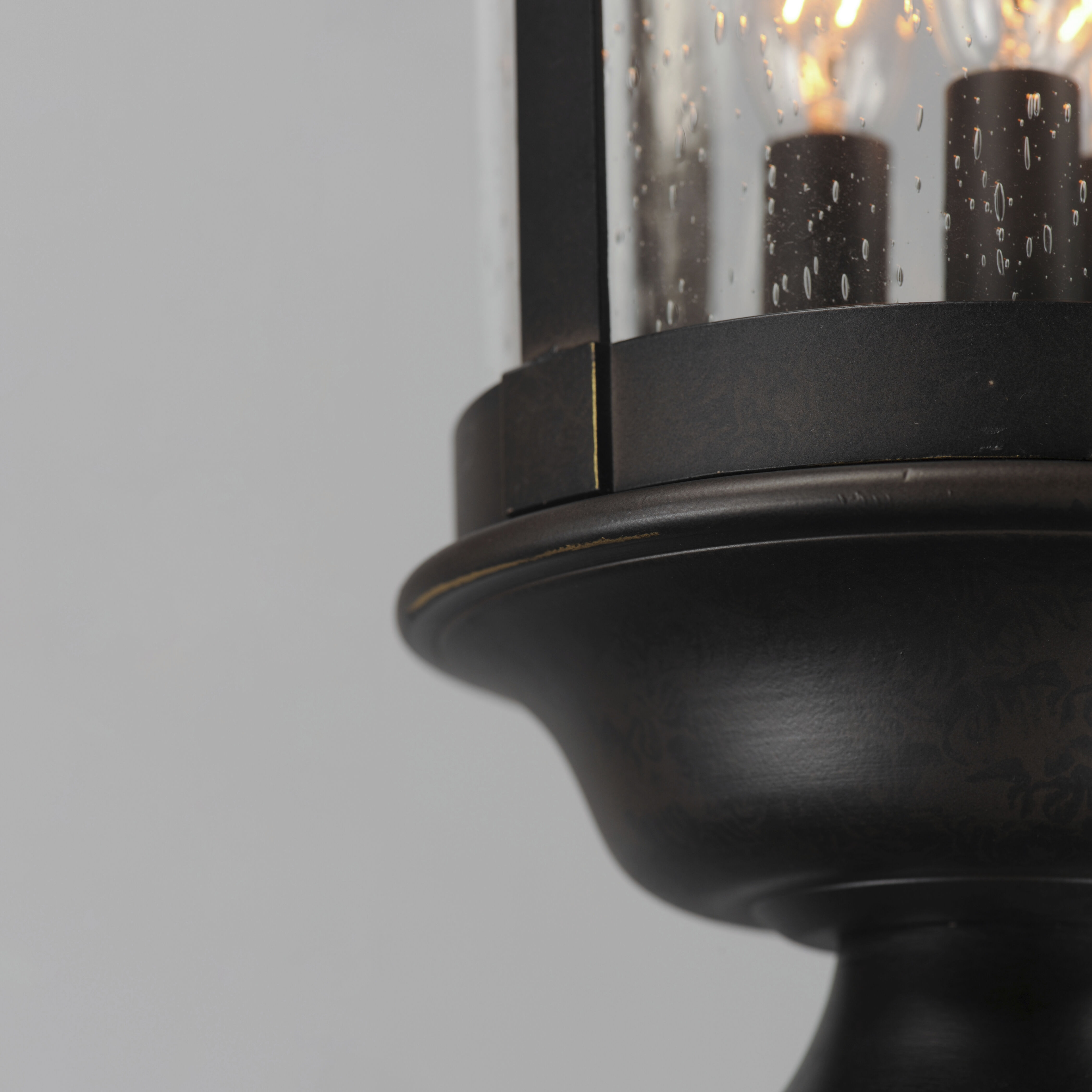 Dover DC 3 Light 21 inch Bronze Outdoor Pole/Post Lantern