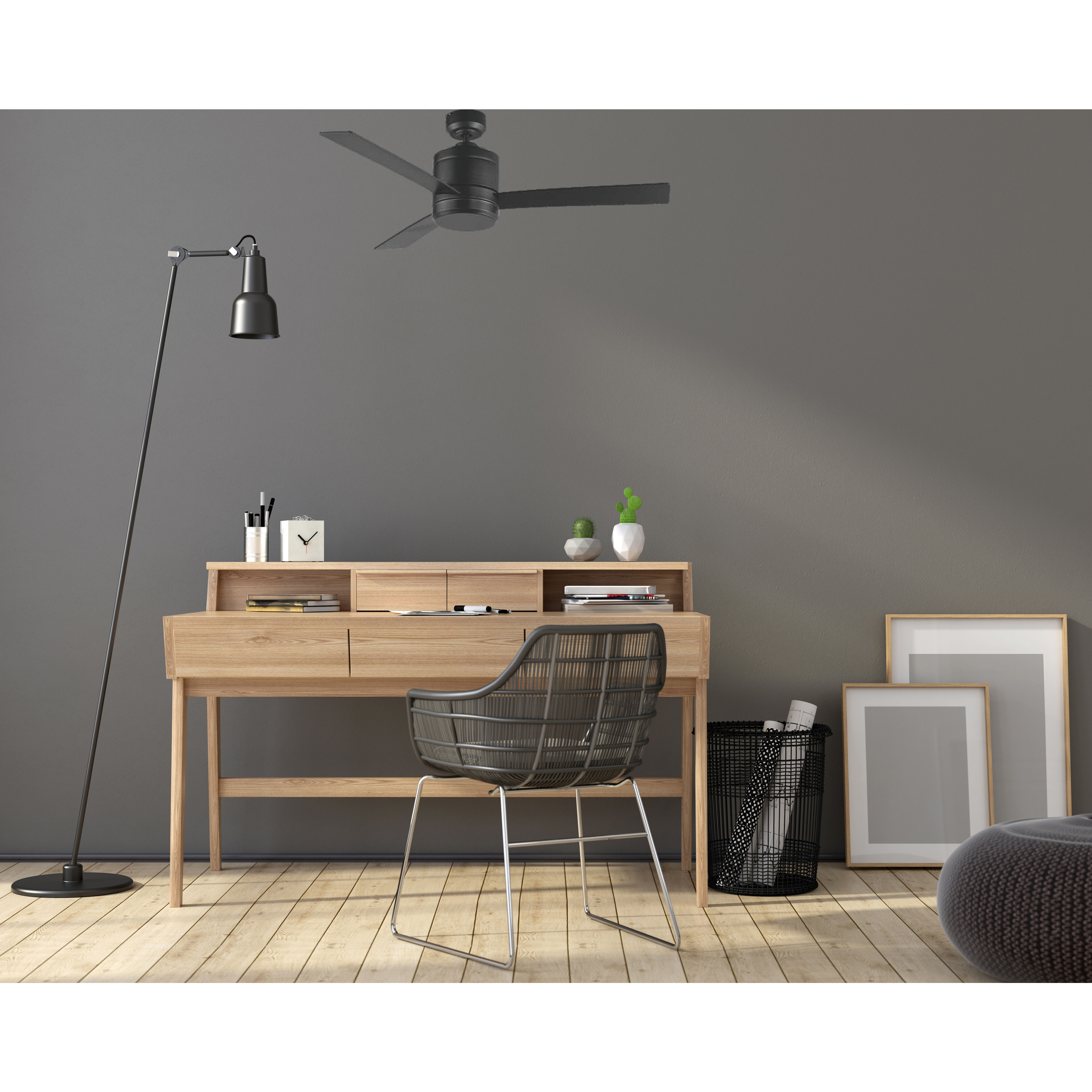 Tanker 52 inch Black Outdoor Ceiling Fan