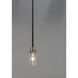 Goblet 1 Light 4.75 inch Black/Satin Nickel Mini Pendant Ceiling Light in Black and Satin Nickel