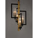 Flambeau 4 Light 13 inch Black and Antique Brass Single Pendant Ceiling Light
