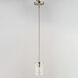 Corona 1 Light 5 inch Satin Nickel Mini Pendant Ceiling Light in Clear