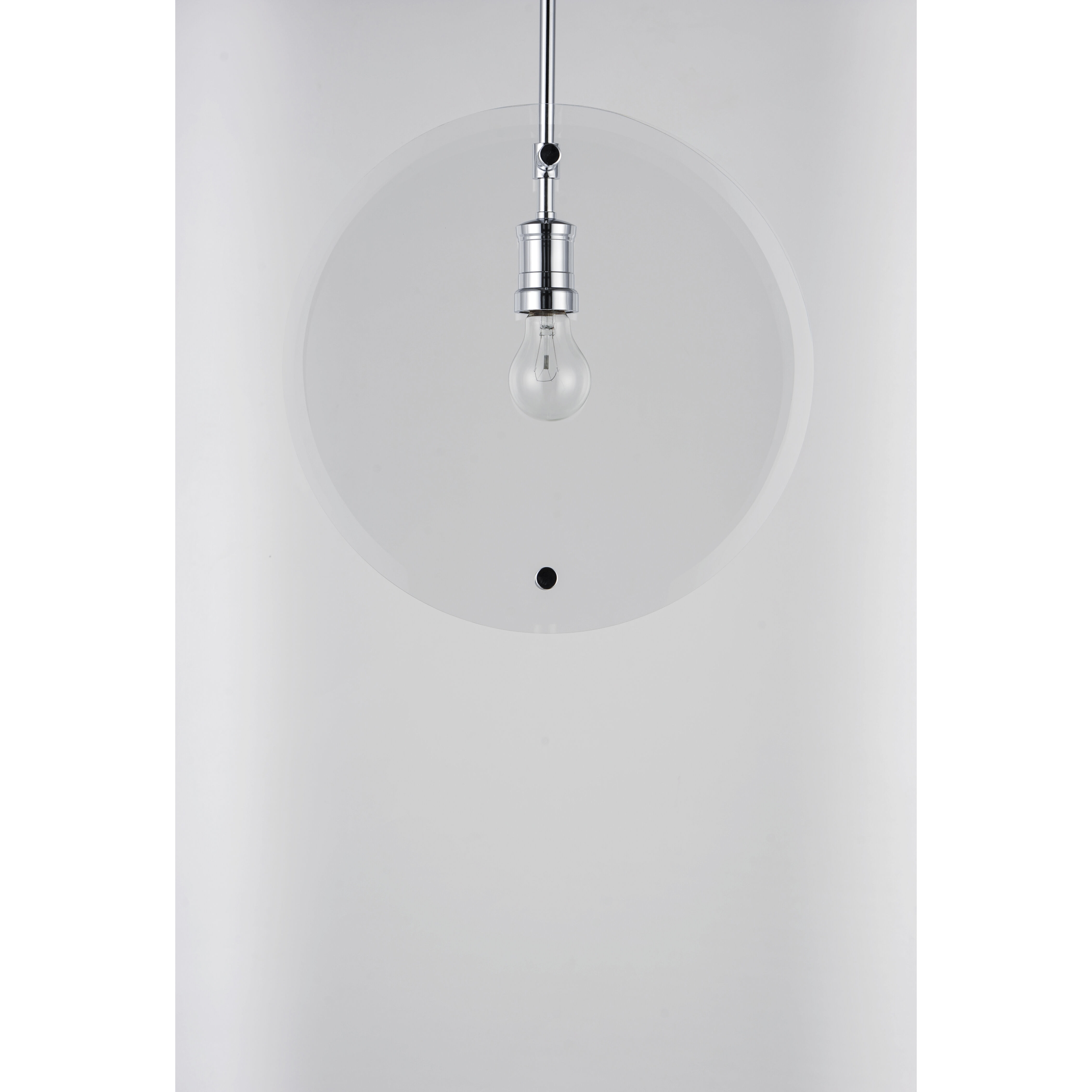 Looking Glass 1 Light 4 inch Polished Chrome Single Pendant Ceiling Light