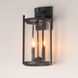 Belfry 2 Light 16 inch Black Outdoor Wall Mount in Hammer