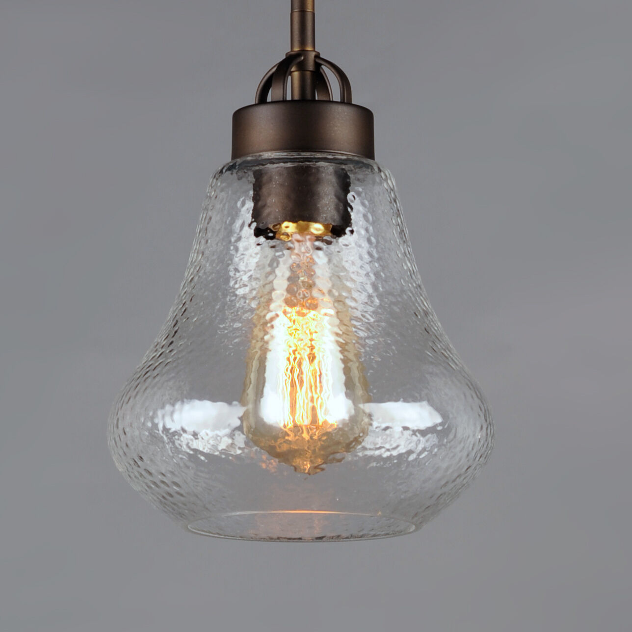 Maxim 10091HMOI Dianne 1 Light 8 inch Oil Rubbed Bronze Single Pendant Ceiling Light in Hammer E26 Medium
