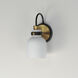 Milk 1 Light 5 inch Satin Brass Wall Sconce Wall Light in Black and Satin Brass