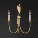 Paloma 3 Light 16 inch Gold Leaf Mini Pendant Ceiling Light