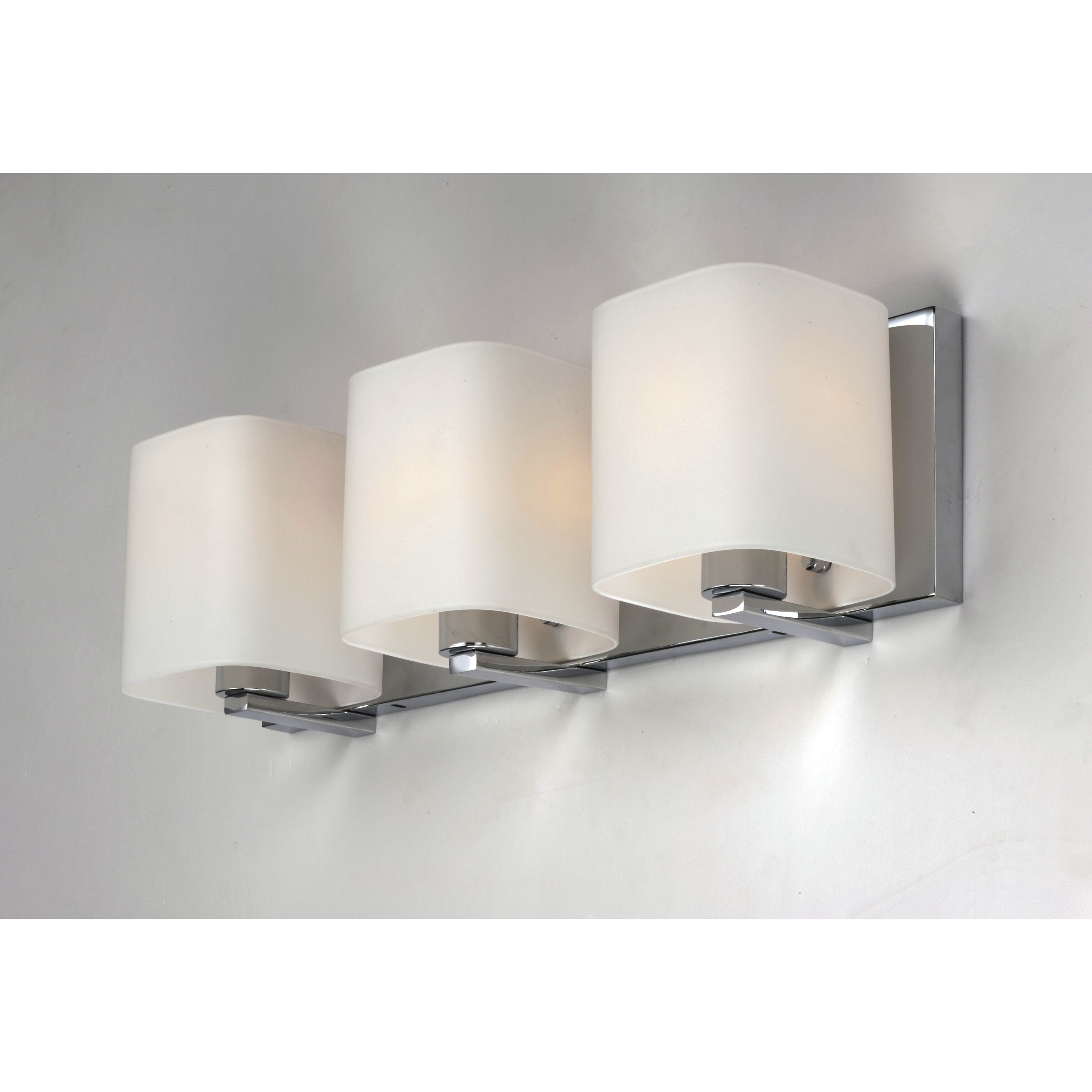 Wrap 3 Light 19 inch Polished Chrome Bath Vanity Wall Light