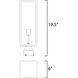 Catalina 1 Light 19.5 inch Dark Bronze Outdoor Pole/Post Mount