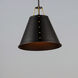 Trestle 1 Light 14 inch Oil Rubbed Bronze and Antique Brass Single Pendant Ceiling Light