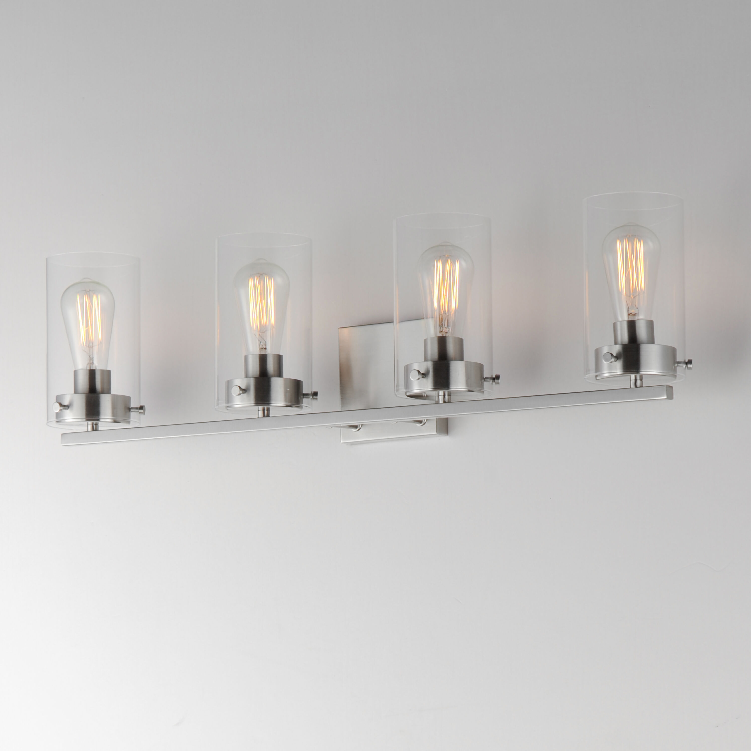 Pinn 4 Light 30 inch Satin Nickel Bath Vanity Wall Light