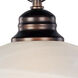 Essentials - 9106x 1 Light 16 inch Oil Rubbed Bronze Single Pendant Ceiling Light in Marble