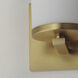 Lateral 1 Light 5 inch Satin Brass Wall Sconce Wall Light in Satin White