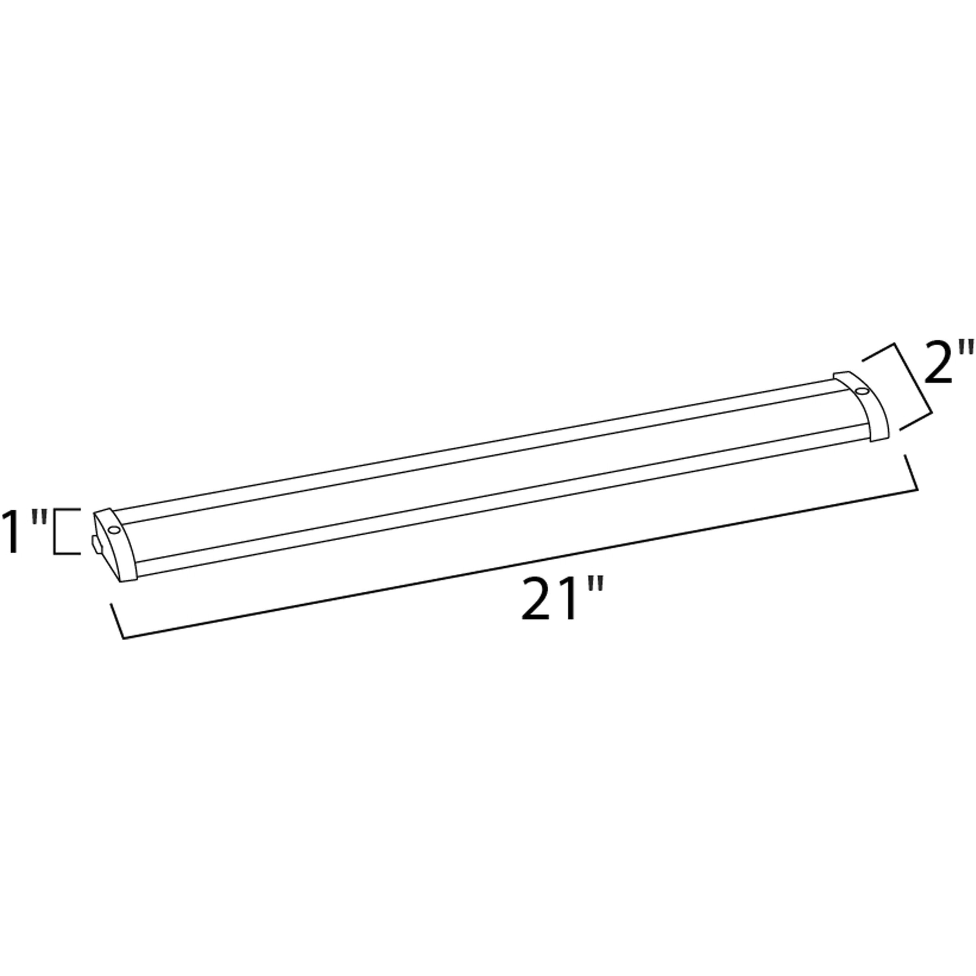 CounterMax MX-L120-LO 120 LED 21 inch Anodized Bronze Under Cabinet