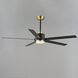 Daisy 60 inch Black and Gold Indoor Ceiling Fan