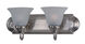Essentials - 801x 2 Light 18 inch Satin Nickel Bath Light Wall Light in Frosted