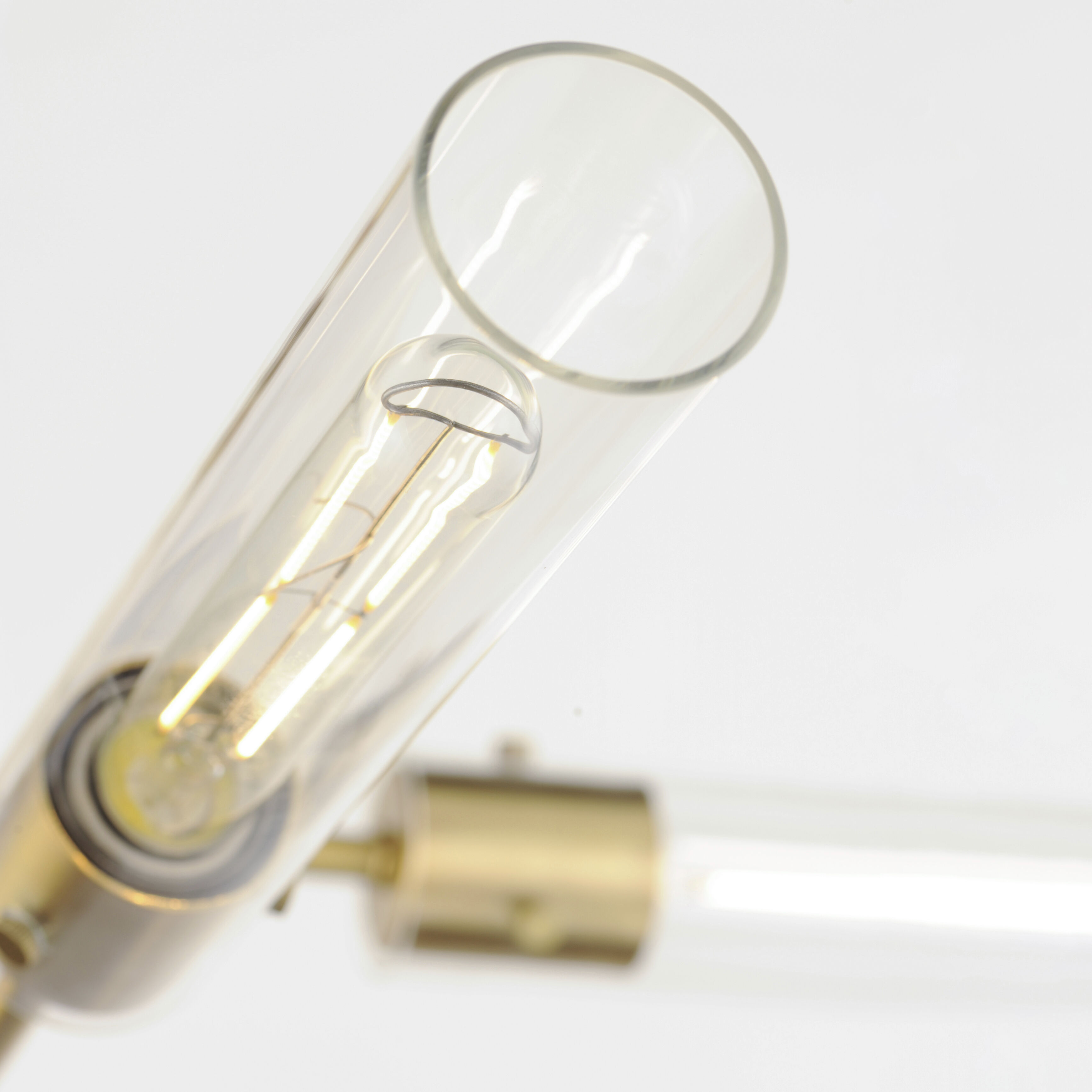 Equilibrium LED 36 inch Natural Aged Brass Semi-Flush Mount Ceiling Light