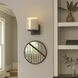 Draughtsman 1 Light 6 inch Natural Wood and Charcoal Wall Sconce Wall Light