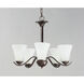 Vital 5 Light 23 inch Oil Rubbed Bronze Chandelier Ceiling Light