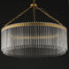 Jolie LED 34 inch Natural Aged Brass Chandelier Ceiling Light