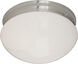 Essentials - 588x 2 Light 9 inch Satin Nickel Flush Mount Ceiling Light