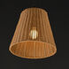 Baja 1 Light 12 inch Dark Bronze Single Pendant Ceiling Light