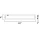 CounterMax MX-L120-EL 120 LED 40 inch Brushed Aluminum Under Cabinet
