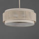 Seacliff 3 Light 20 inch Natural Aged Brass Single Pendant Ceiling Light