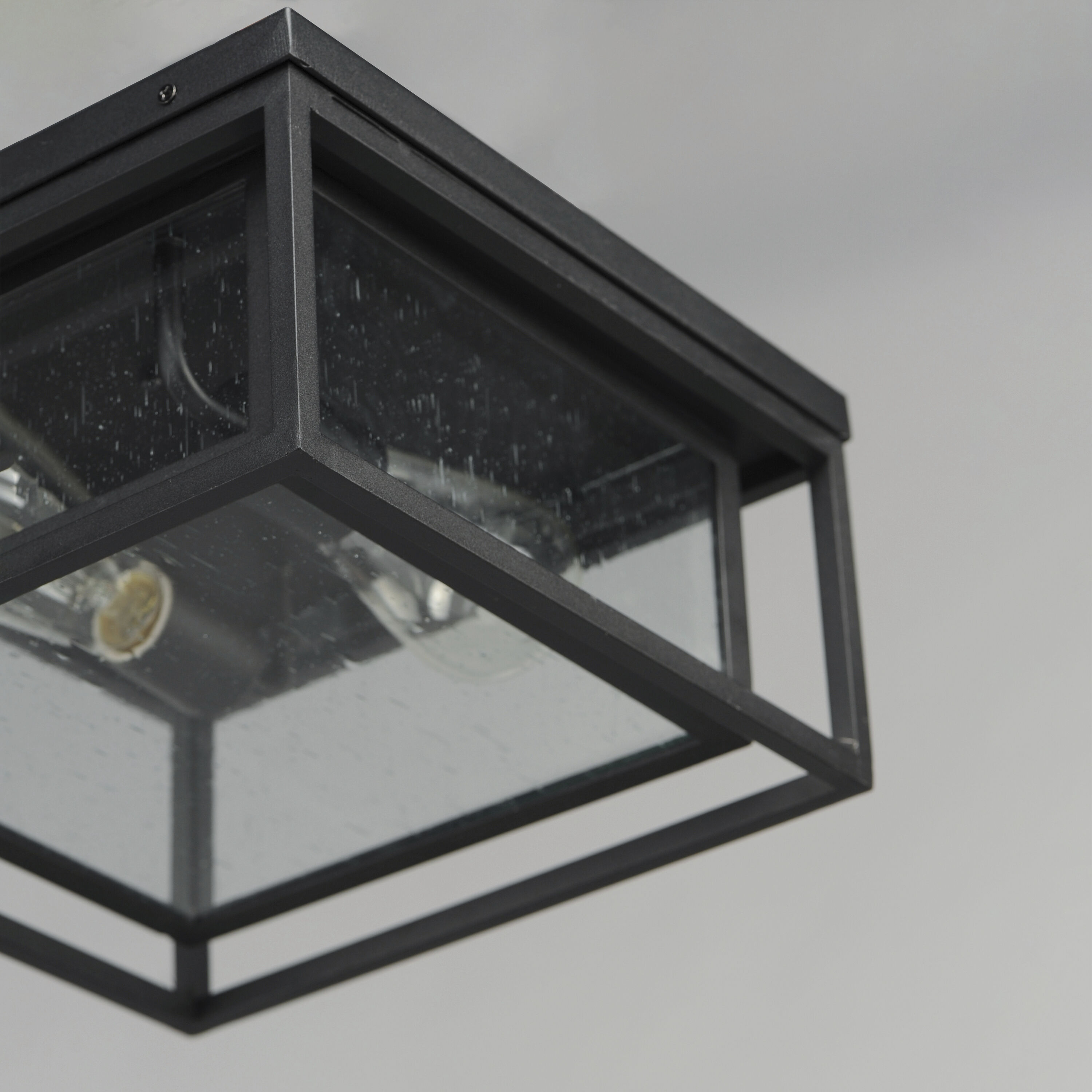 Maxim 3031CDBK Cabana 2 Light 12 inch Black Outdoor Flush Mount