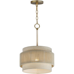 Seacliff 1 Light 14 inch Natural Aged Brass Single Pendant Ceiling Light