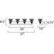 Symphony 4 Light 37 inch Oil Rubbed Bronze Bath Vanity Wall Light