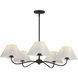 Saxon 5 Light 37.5 inch Oil Rubbed Bronze Chandelier Ceiling Light