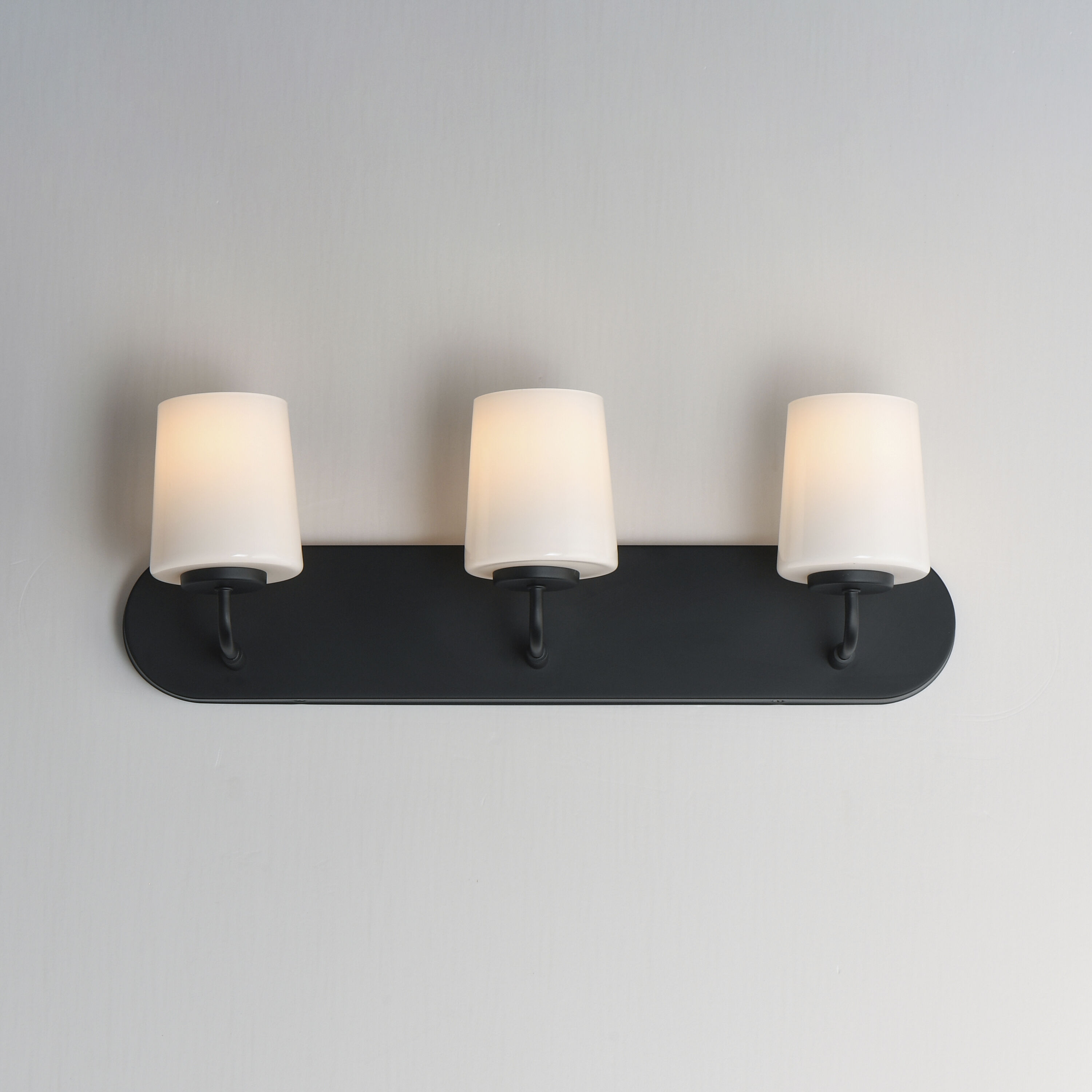 Durham 3 Light 24 inch Black Bath Vanity Wall Light