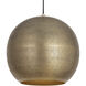 Aurelia 1 Light 20 inch Weathered Brass Single Pendant Ceiling Light