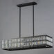 Madeline 6 Light 38.25 inch Black Linear Pendant Ceiling Light