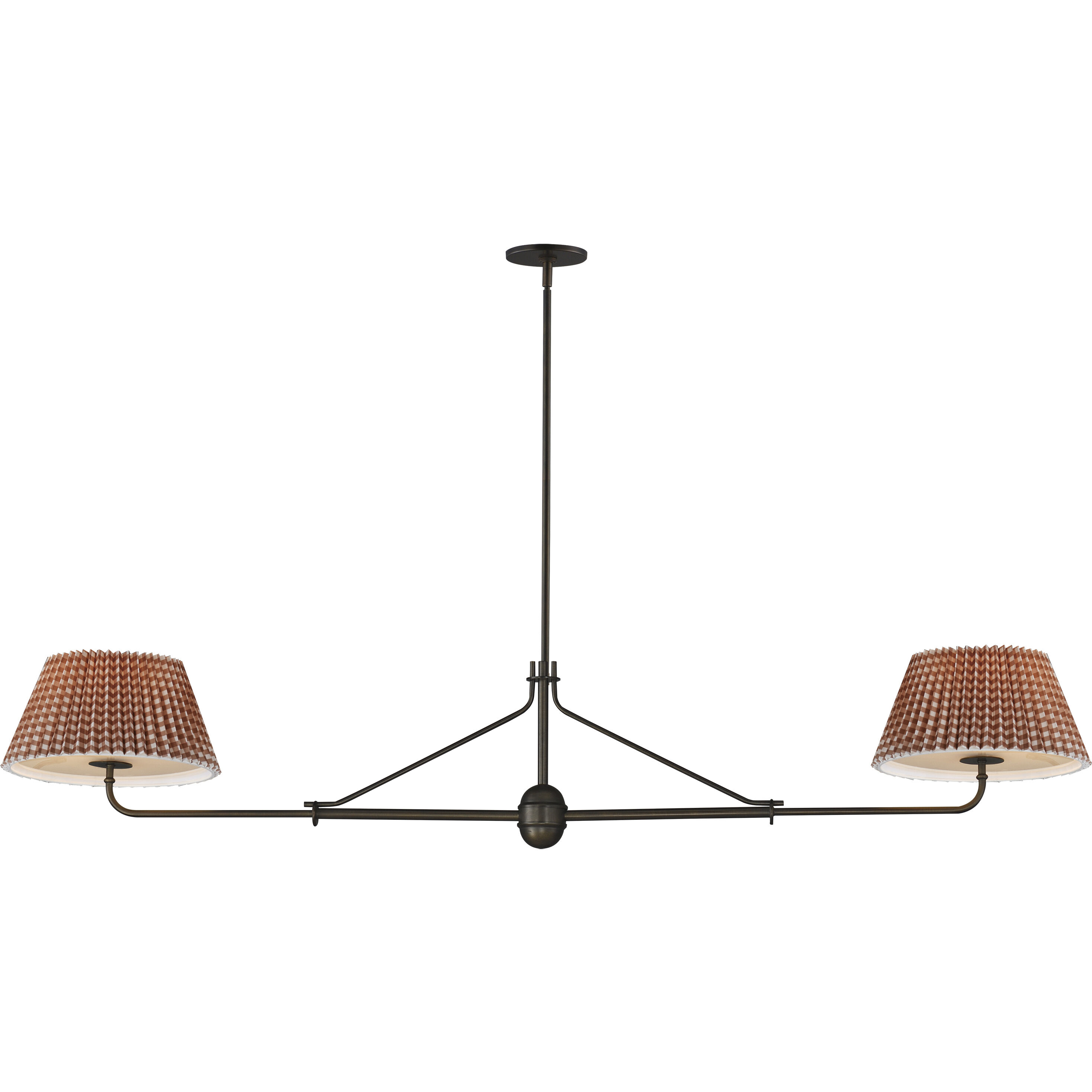 Dunbridge 2 Light 62 inch Antique Bronze Linear Pendant Ceiling Light