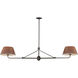 Dunbridge 2 Light 62 inch Antique Bronze Linear Pendant Ceiling Light