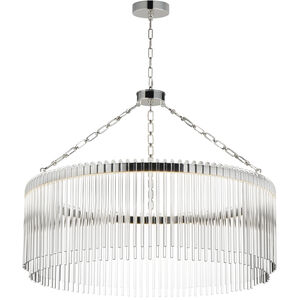 Jolie LED 34 inch Polished Nickel Chandelier Ceiling Light