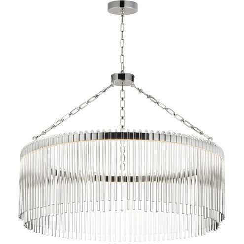 Jolie LED 34 inch Polished Nickel Chandelier Ceiling Light