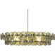 Loren 6 Light 42 inch Weathered Brass Multi-Tier Chandelier Ceiling Light