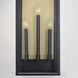 Manchester 3 Light 30 inch Black Outdoor Wall Mount