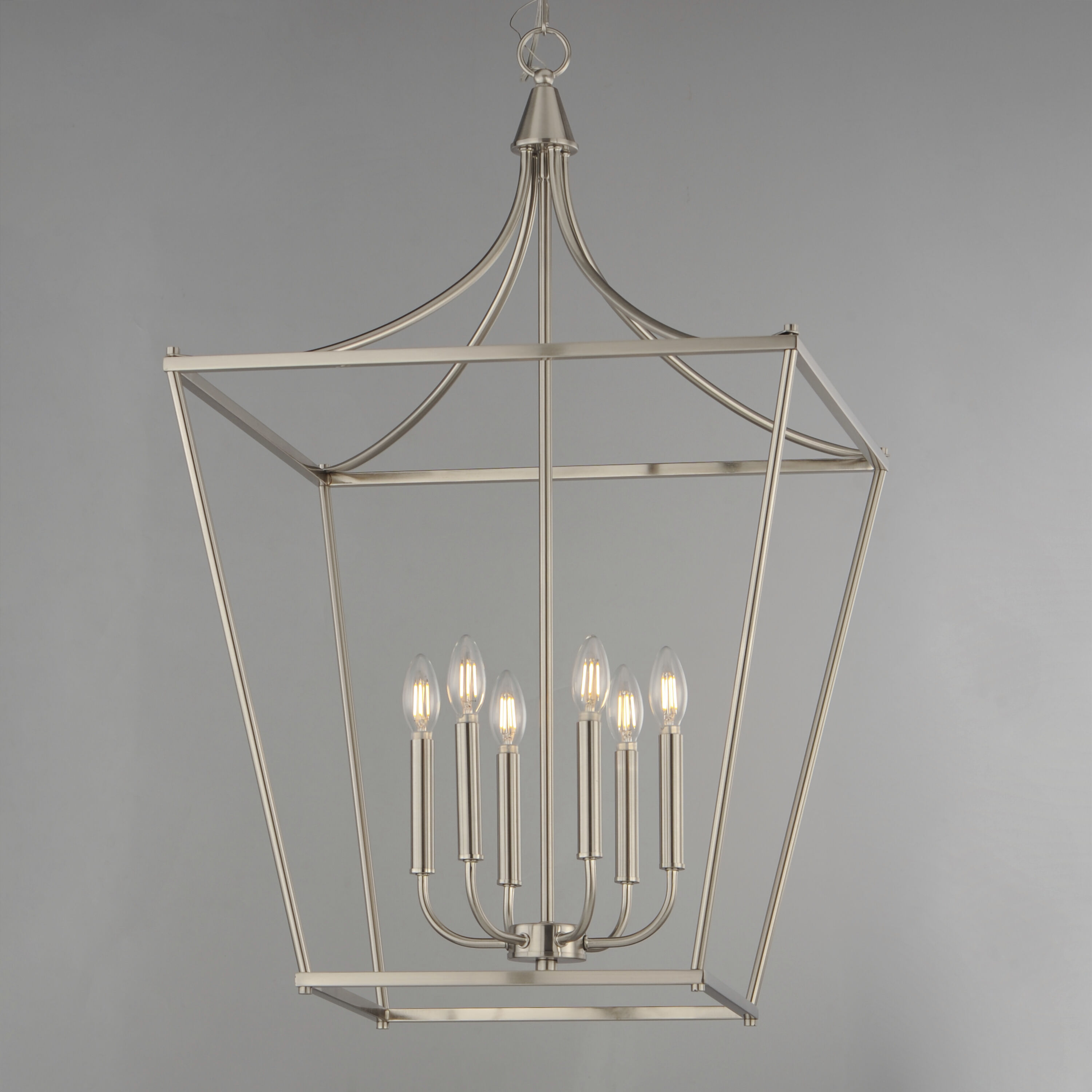 Clifton 6 Light 22 inch Satin Nickel Single Pendant Ceiling Light