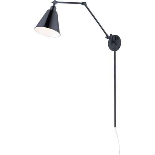 Library 1 Light 8 inch Black Wall Sconce Wall Light