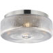 Kasbah 4 Light 15.75 inch Satin Nickel Flush Mount Ceiling Light