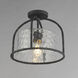 Del Mar 1 Light 13 inch Blacksmith Outdoor Flush Mount in Water