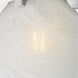 Scoop 1 Light 8 inch Polished Chrome Single Pendant Ceiling Light in Marble