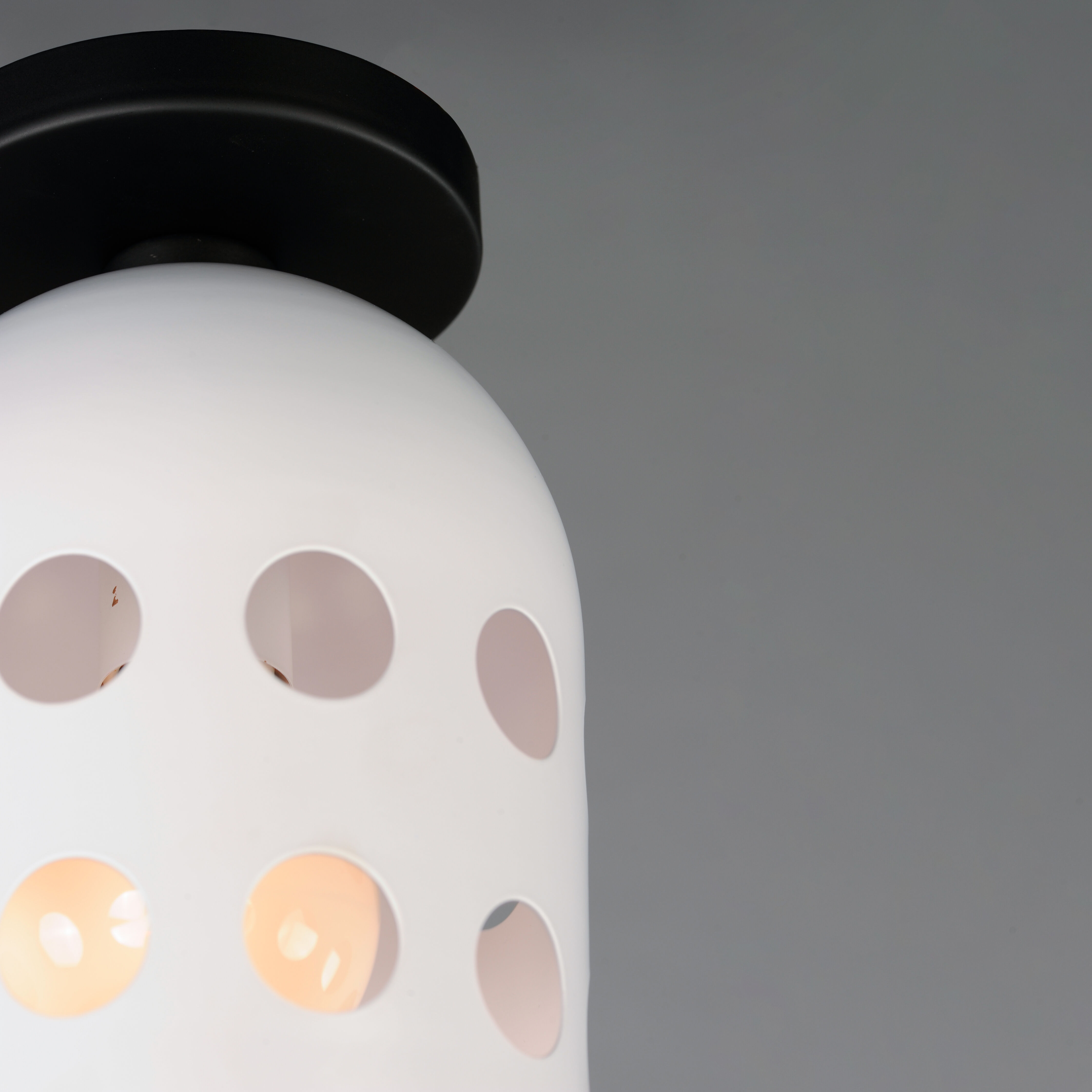 Dottie 1 Light 6.25 inch Black Flush Mount Ceiling Light