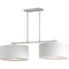 Bongo 2 Light 42 inch Satin Nickel Linear Pendant Ceiling Light
