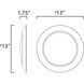 Diverse LED 13 inch White Flush Mount Ceiling Light