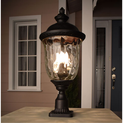 Carriage House DC 1 Light 20 inch Oriental Bronze Outdoor Pole/Post Lantern